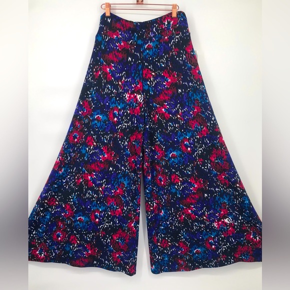 NWOT Stretchy Colorful Palazzo Pants - Picture 1 of 10